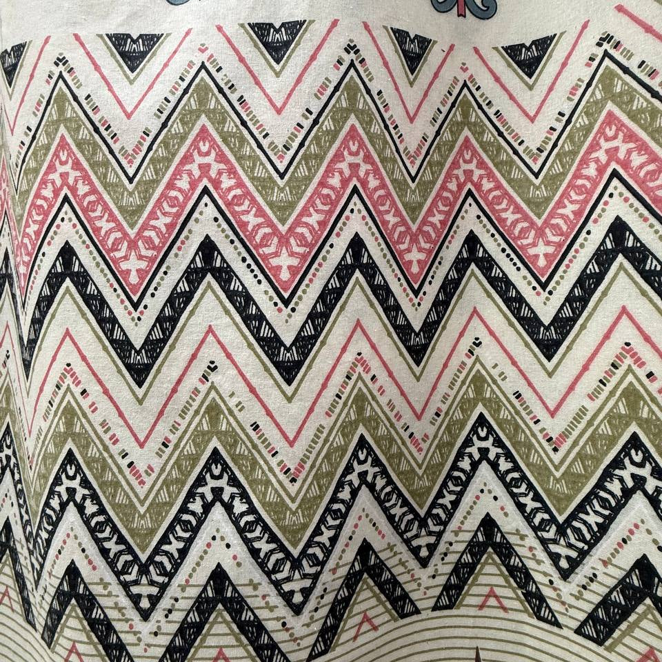 Vintage ornamental border print cotton sheeting 108 inch wide in cream taupe and pink quilting backing fabric