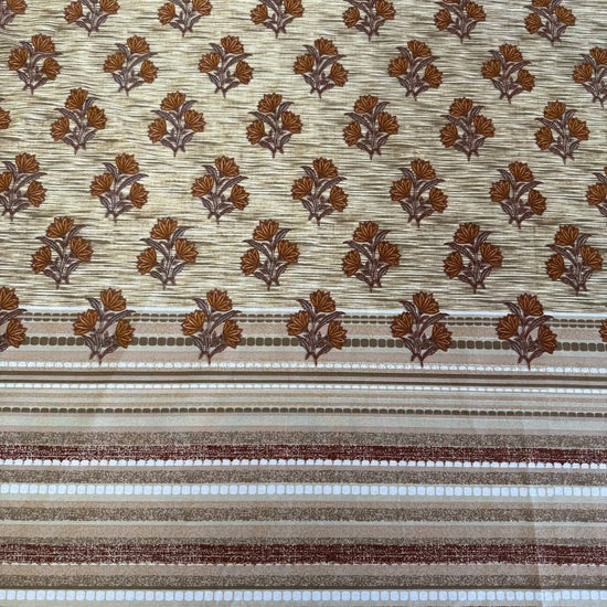 Galeria cotton sheeting 108 inch rustic southwestern stripe beige brown geometric fabric