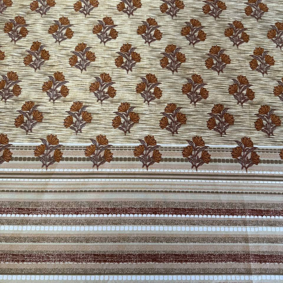 Galeria cotton sheeting 108 inch rustic southwestern stripe beige brown geometric fabric