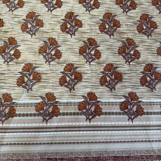 Galeria cotton sheeting 108 inch rustic southwestern stripe beige brown geometric fabric