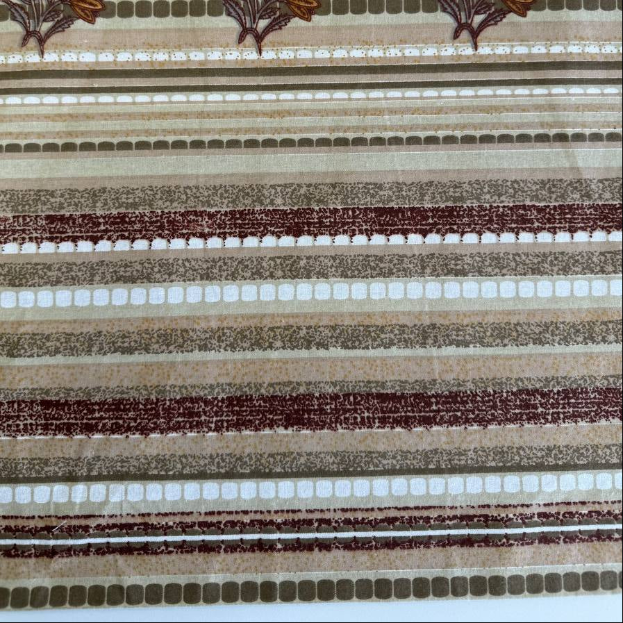 Galeria cotton sheeting 108 inch rustic southwestern stripe beige brown geometric fabric