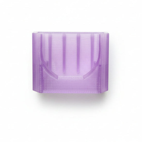 Purple needle holder for sewing machine to store needle packs