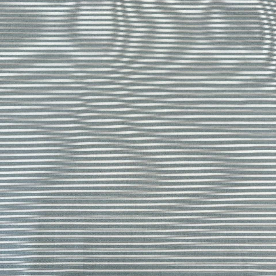 FIGO Fabrics Nest Stripe 100% cotton quilting fabric available in Aqua, Buttercream, and Cinnamon, featuring delicate white stripes.