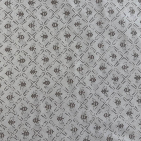 Moda Sundrenched bee print cotton fabric in indigo cloud and sky colors