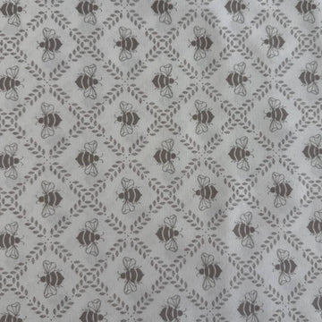 Moda Sundrenched bee print cotton fabric in indigo cloud and sky colors