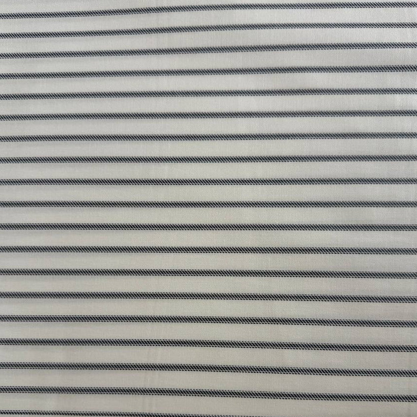 Moda Sun Drenched striped cotton fabric in Indigo and Cloud Indigo colors