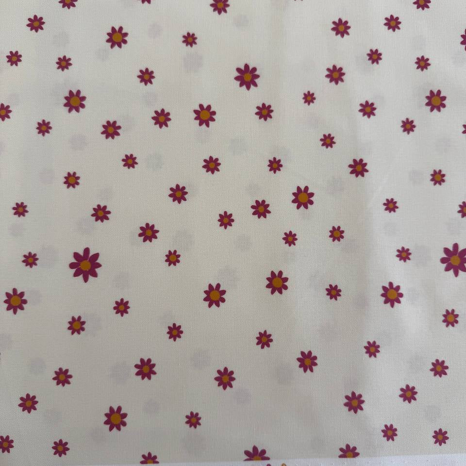 Maeve floral cotton fabric pearl daisy print