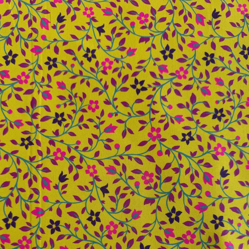  Green floral vine quilting cotton fabric by Moda Parlor collection