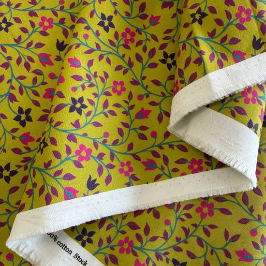  Green floral vine quilting cotton fabric by Moda Parlor collection