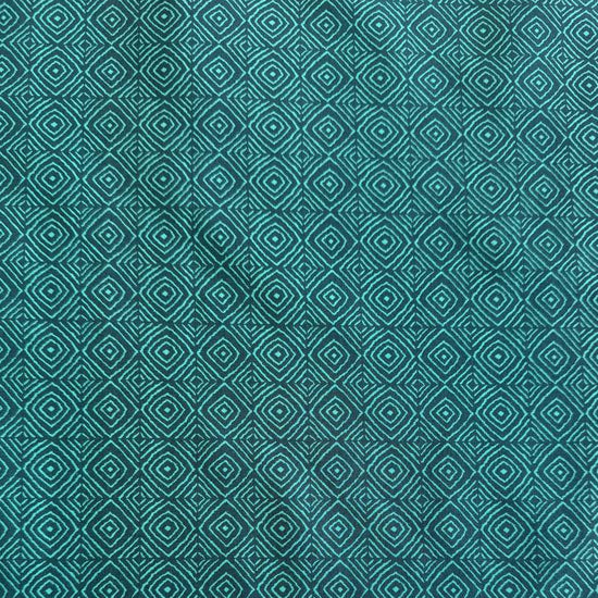 Moda Parlor fabric peacock teal geometric diamond pattern cotton