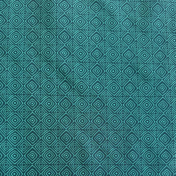 Moda Parlor fabric peacock teal geometric diamond pattern cotton