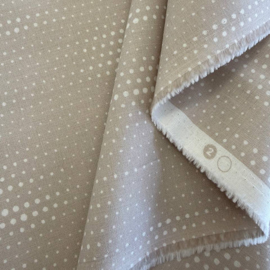 Beige dot cotton fabric Melrose by Studio M for Moda