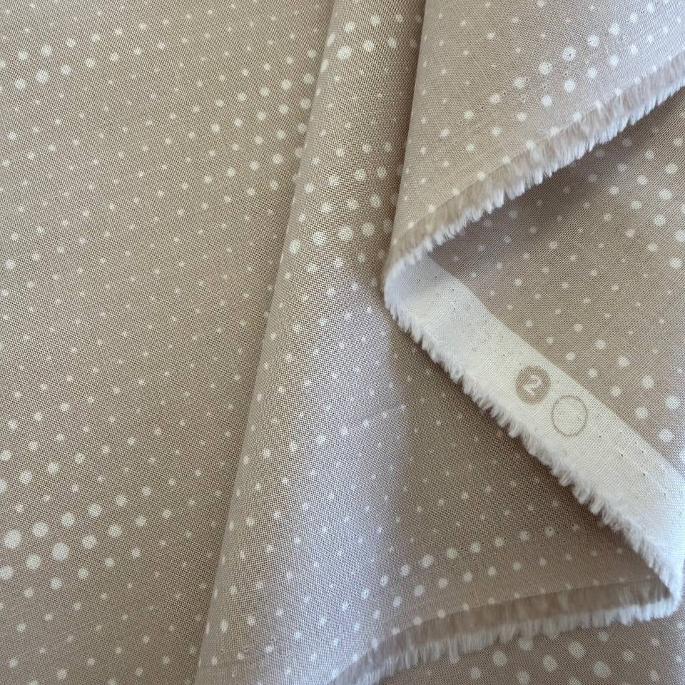 Beige dot cotton fabric Melrose by Studio M for Moda