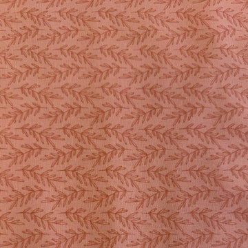 Chirp by Elena Amo for Moda leaf print cotton fabric in Sunrise peach