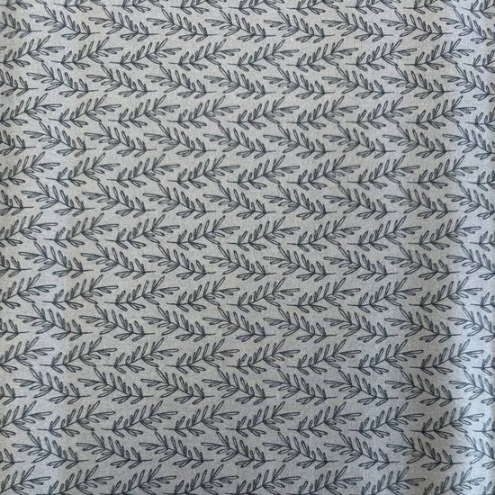 Chirp by Elena Amo for Moda leaf print cotton fabric in Sunrise peach