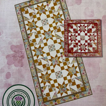 Flower Patch Quilt Pattern – Table Runner & Pillow Design