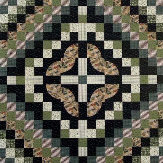 modern patchwork quilt pattern geometric design Janet Clare Globetrotter quilt