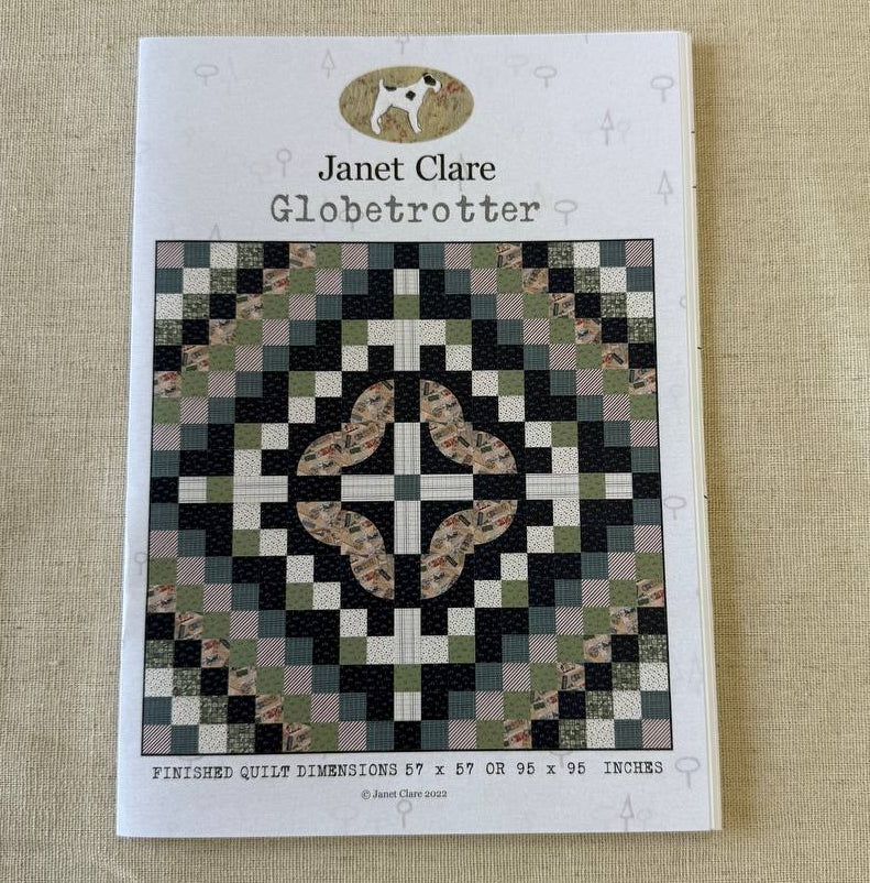 modern patchwork quilt pattern geometric design Janet Clare Globetrotter quilt