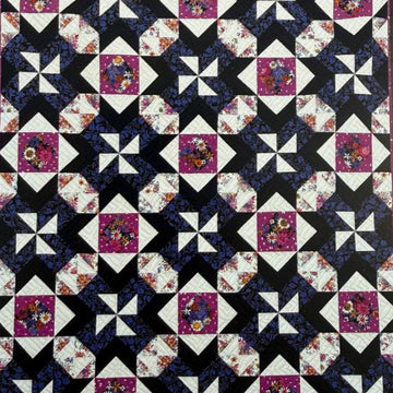 traditional patchwork quilt pattern geometric blocks Mealie quilt Road 17N Designs