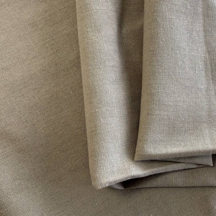 100% linen fabric solid color premium natural fabric for clothing and home decor