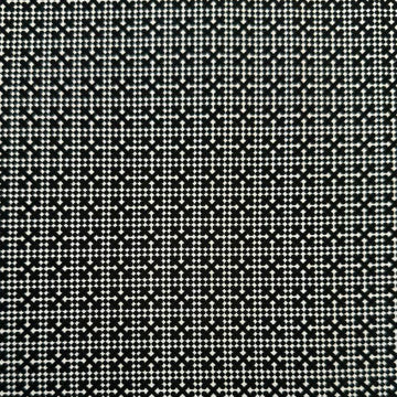 BasicGrey Posh Onyx Noir black and ivory geometric cotton fabric