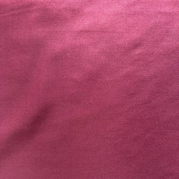 Wine solid broadcloth fabric, polyester cotton blend, smooth matte finish 