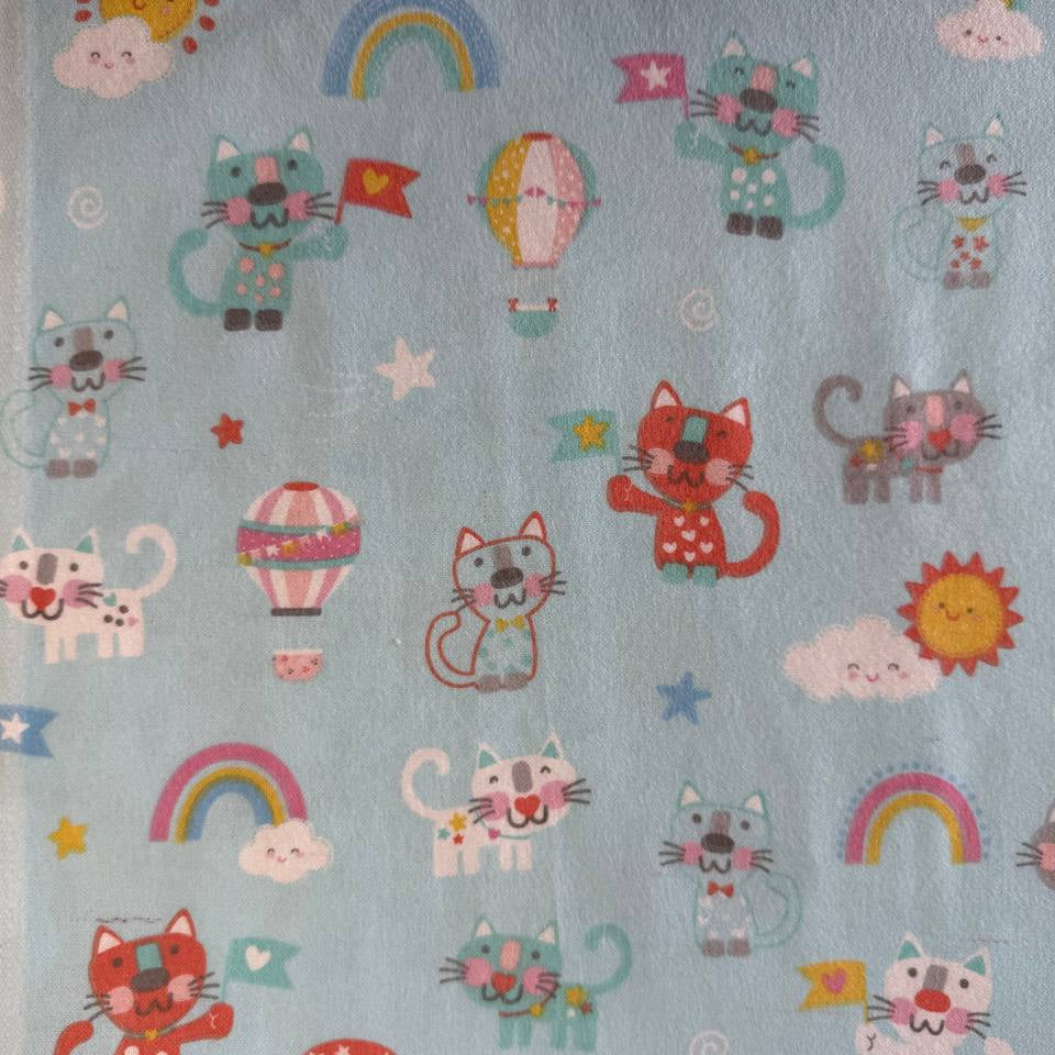 Soft and cozy cotton flannel with a smooth brushed surface and a warm, comfortable feel.