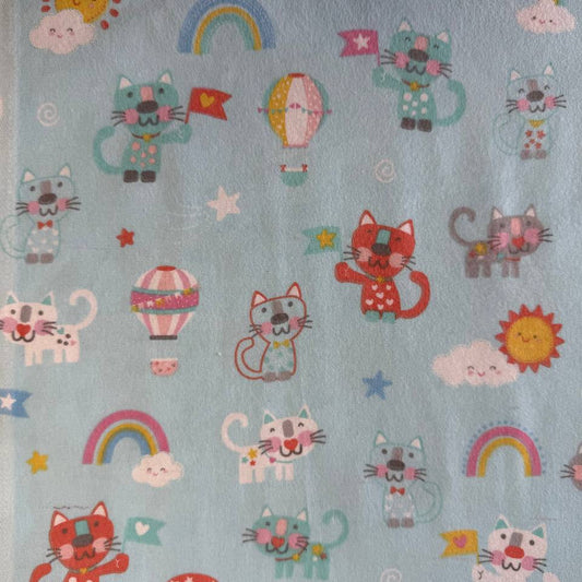 Soft and cozy cotton flannel with a smooth brushed surface and a warm, comfortable feel.