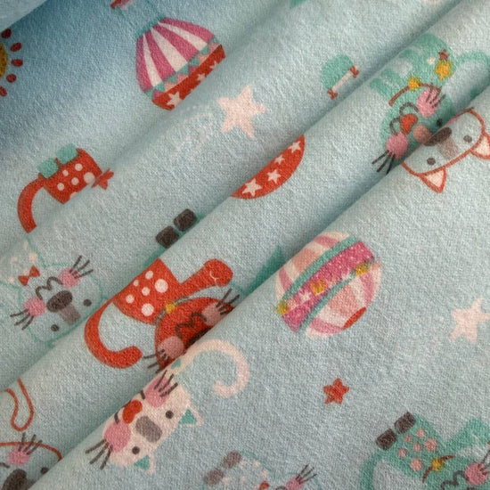 Twinkle Comfort Flannel cotton fabric folded on bolt 