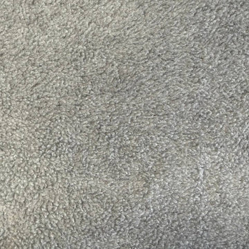 Light grey melange polar fleece fabric with soft brushed texture 