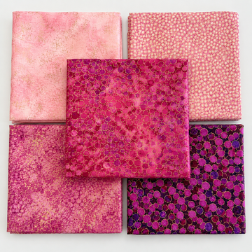 Shimmer Bubble Gum Fat Quarter Bundle – 5 Pack