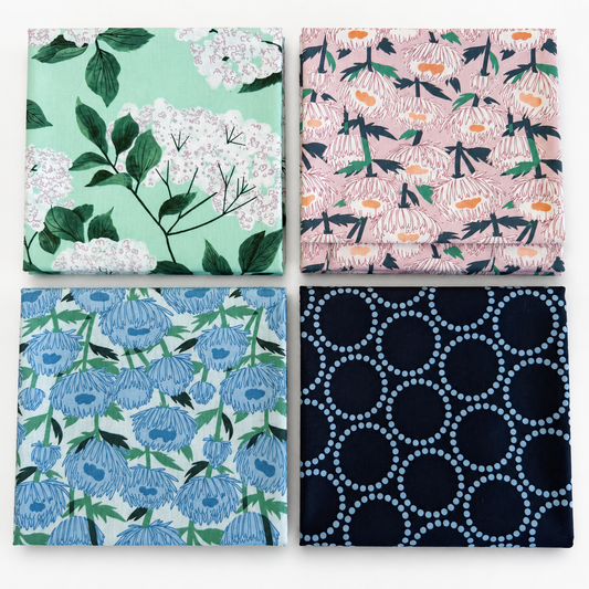 Love Letters Blue Fat Quarter Bundle – 4 Pack