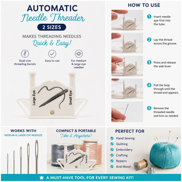 Automatic Needle Threader – 2 Sizes