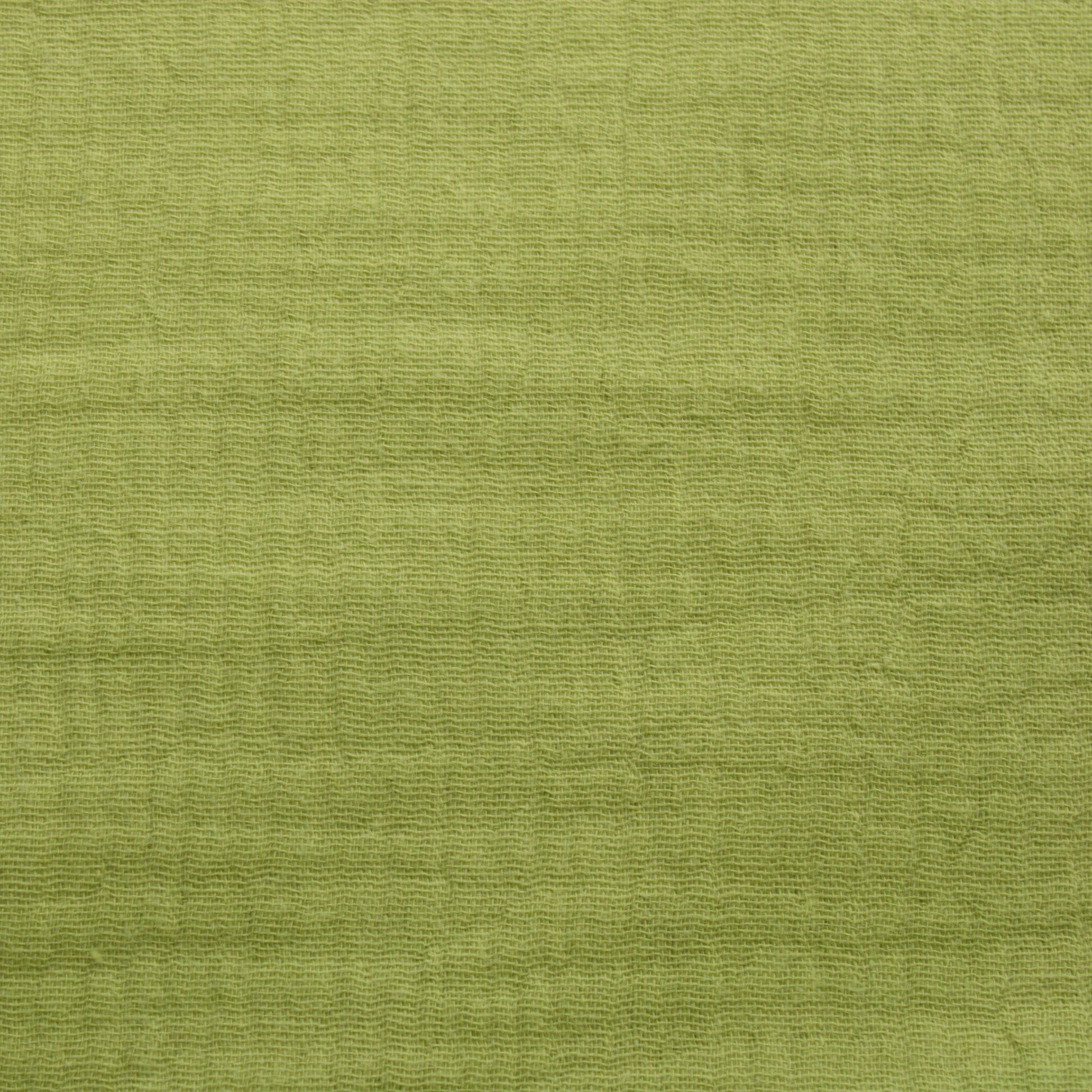 This soft double gauze cotton fabric has a light airy texture with a gently crinkled surface.