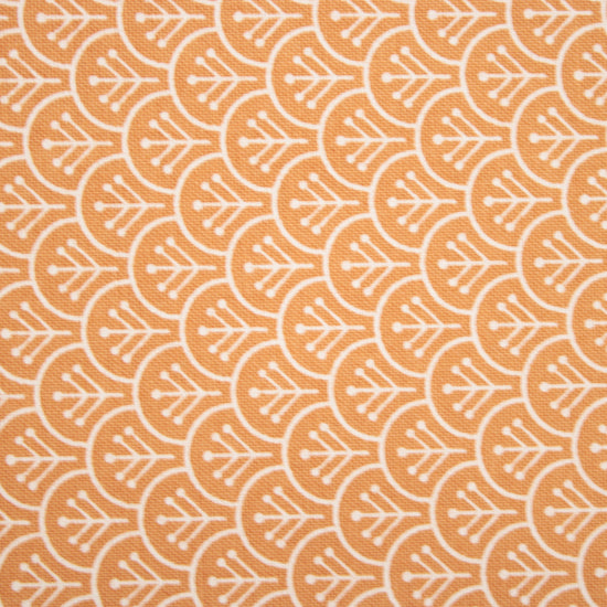 Agatha Road orange cotton fabric by Moda