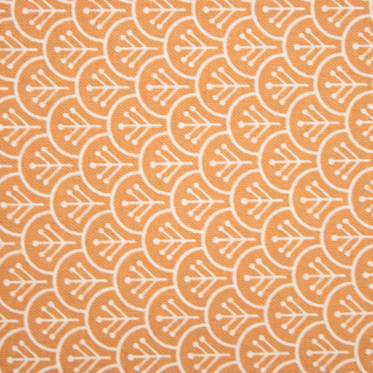 Agatha Road orange cotton fabric by Moda