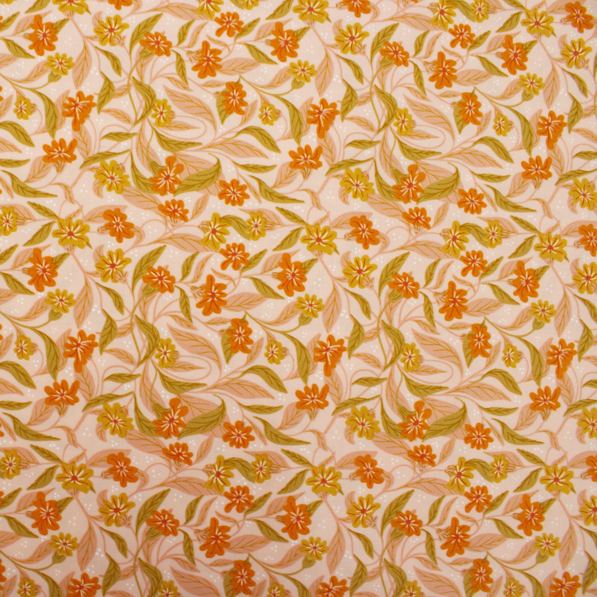 Woodland Wonder cotton fabric blush floral by Gingiber for Moda 
