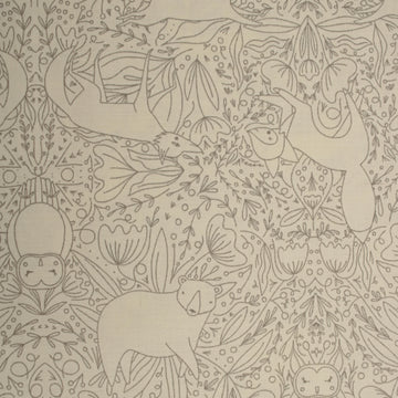 Woodland Wonder cotton fabric cloud vine tone on tone by Gingiber for Moda 