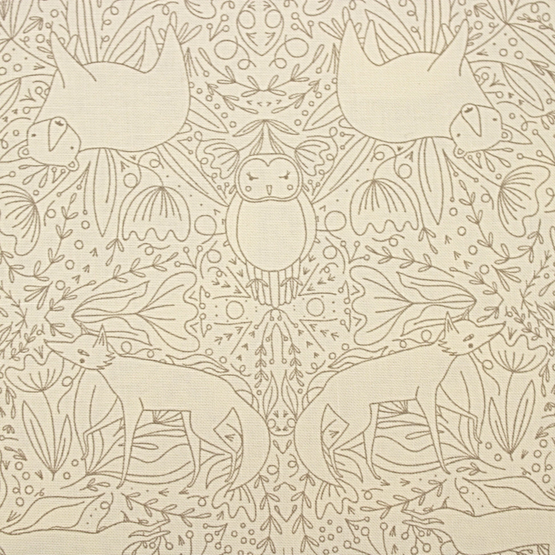 Woodland Wonder cotton fabric cloud vine tone on tone by Gingiber for Moda 