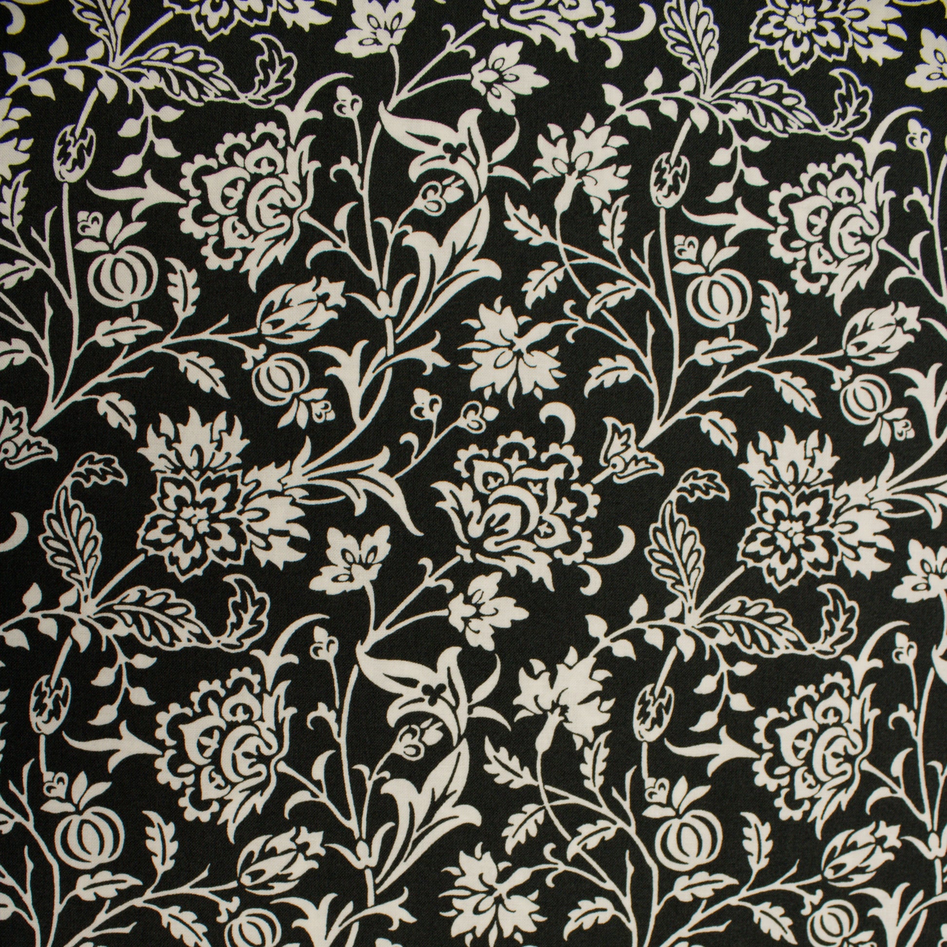 Agatha Road cotton fabric black by Fig Tree and Co for Moda 