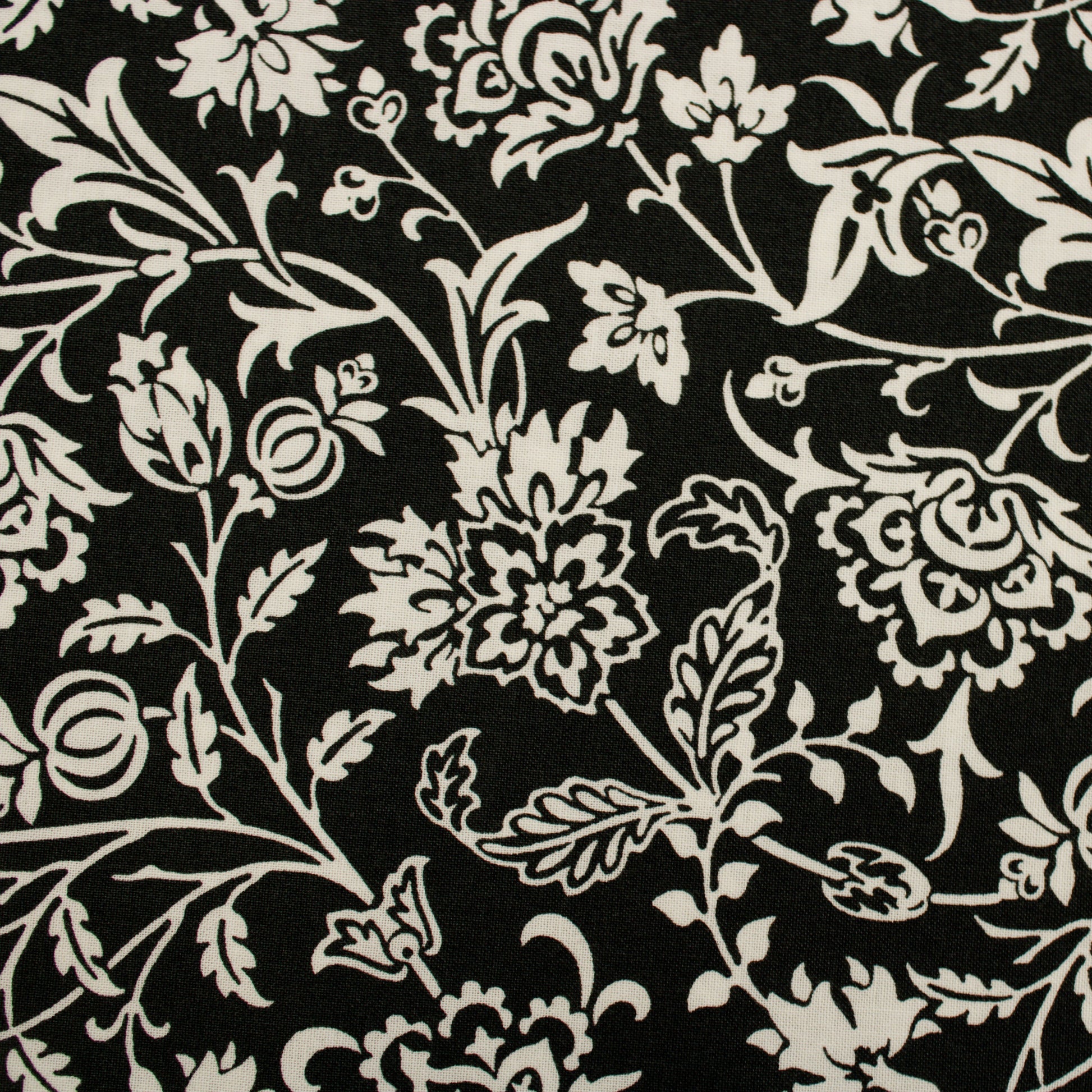 Agatha Road cotton fabric black by Fig Tree and Co for Moda 