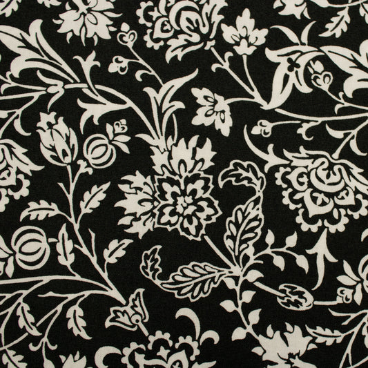 Agatha Road cotton fabric black by Fig Tree and Co for Moda 