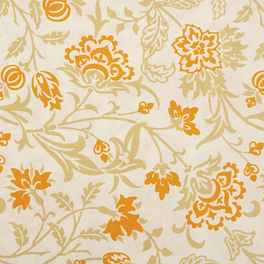 Agatha Road cotton fabric ghost cream floral by Fig Tree and Co for Moda 