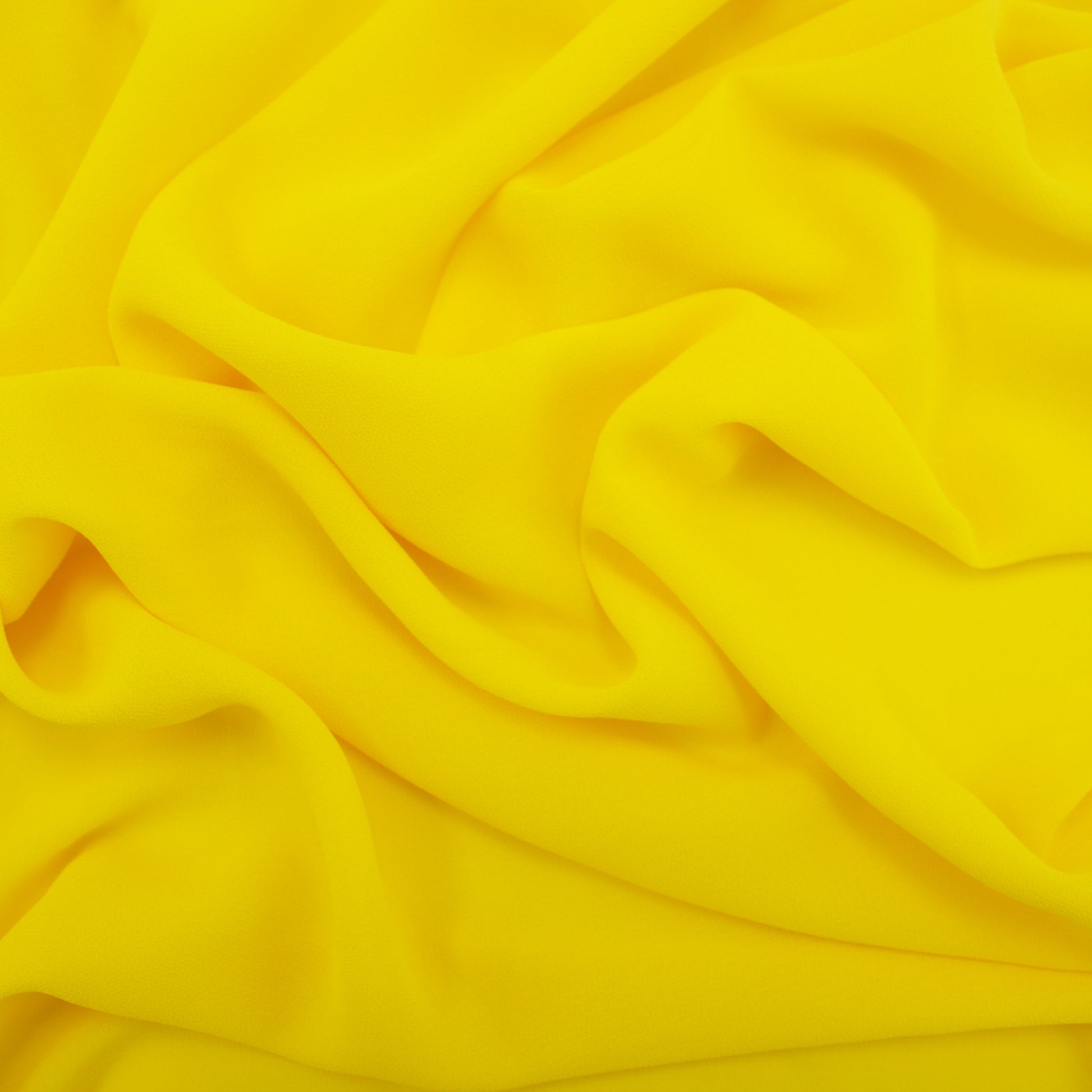 Yellow polyester chiffon fabric roll – lightweight sheer chiffon fabric 