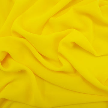 Yellow polyester chiffon fabric roll – lightweight sheer chiffon fabric 