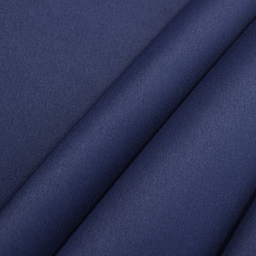 Roselyn Satin fabric in indigo blue by Telio, smooth polyester satin with subtle sheen
