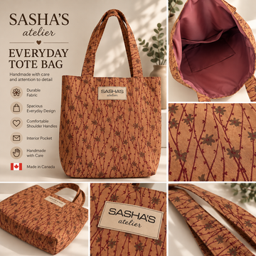 Autumn Floral Tote Bag – Handmade in Canada