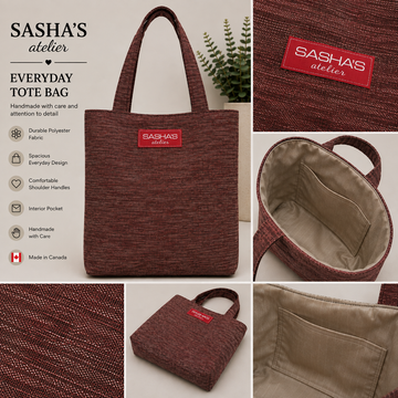 Everyday Woven Tote Bag –Handmade in Canada