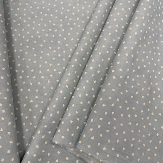 Breathtaking Blues by 3 Sisters for Moda 100% cotton fabric in Sky blue with small cream floral print.