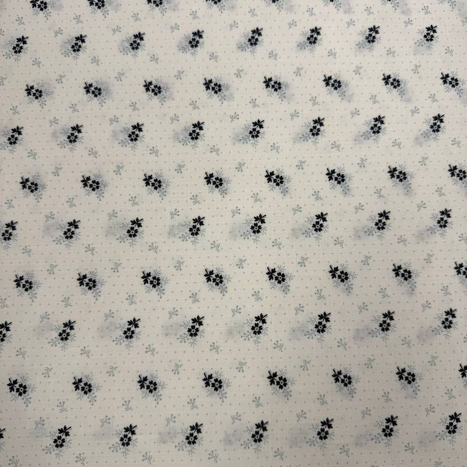 Breathtaking Blues 100% cotton floral fabric by 3 Sisters for Moda, available in Porcelain and Sky.